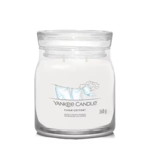 Yankee Candle Średnia świeca zapachowa Clean Cotton 368g