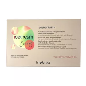 Inebrya Ice Cream Energy, plastry przeciw wypadaniu włosów, kuracja, 70szt.
