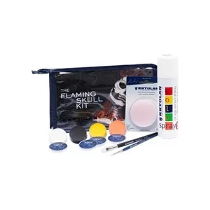 Kryolan Flaming Skull Halloween Kit, zestaw do charakteryzacji