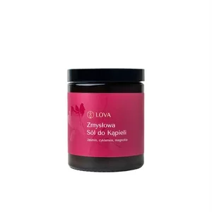 LOVA Zmysłowa sól do kąpieli Jaśmin Cyklamen Magnolia 180g