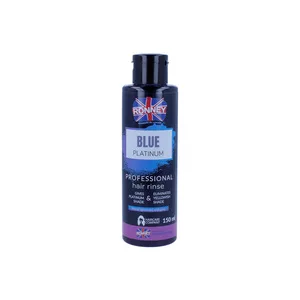 Ronney Professional BLUE PLATINUM HAIR RINSE, Płukanka do włosów NIEBIESKA 150ml