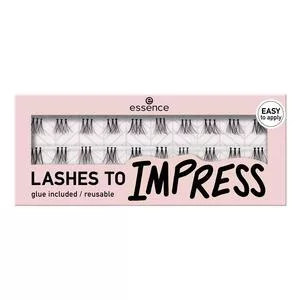 Essence LASHES TO IMPRESS, sztuczne rzęsy, 07 BUNDLED SINGLE LASHES, 20szt.