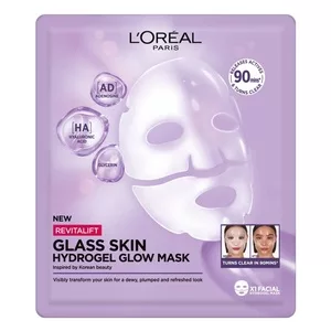 L\'Oreal Paris Revitalift Filler Glass Skin rozświetlająco-nawilżająca maska hydrożelowa 25g