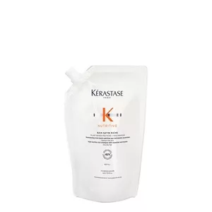 Kerastase Nutritive Satin Riche, wzbogacona kąpiel, szampon do włosów grubych, 500ml refill