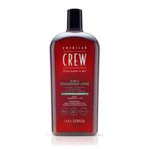 American Crew 3w1 Chamomile&Pine, szampon, odżywka i żel pod prysznic w jednym, 1000ml