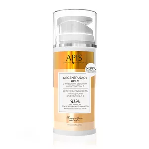 Apis Bogactwo Miodu, regenerujący krem z mleczkiem pszczelimi witaminami A, E, 100ml