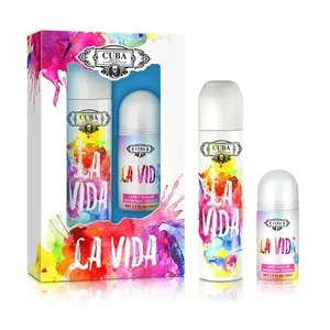 Cuba Original Cuba La Vida For Women zestaw woda perfumowana spray 100ml + dezodorant w kulce 50ml (W)
