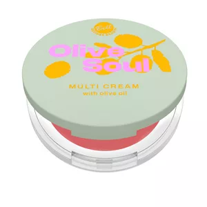 Bell Olive Soul Multi Cream, multifunkcyjny krem do twarzy z oliwą z oliwek, 001 Rose olive, 4.8g