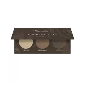 Pierre Rene Brow Palette paletka cieni do brwi 03 Brunette 3x1.3g