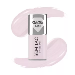 Semilac Skin Tone Cover Base, elastyczna baza hybrydowa 2w1, Natural Pink, 7ml