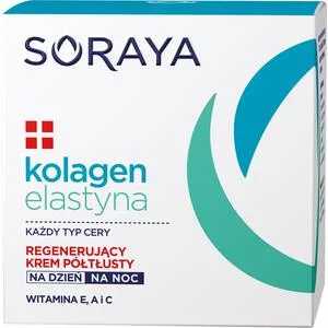 Soraya Kolagen+Elastyna, Regenerujący krem półtłusty, 50ml