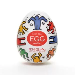 Tenga Easy Beat Egg Keith Haring Dance jednorazowy masturbator w kształcie jajka