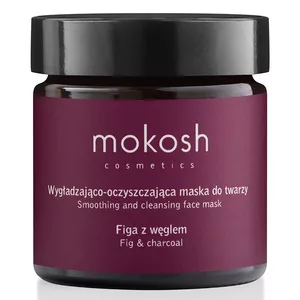 Mokosh, wygładzająco-oczyszczająca maska do twarzy, figa z węglem, 60ml