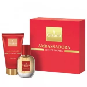 Gisada Ambassadora zestaw woda perfumowana spray 50ml + żel pod prysznic 100ml (W)