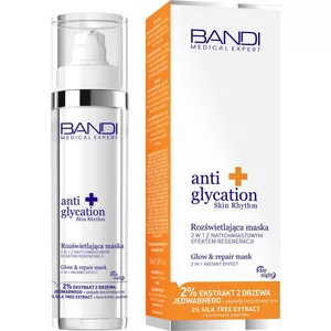 Bandi Medical Expert anti glycation skin rhythm, rozświetlająca maska 2w1 z natychmiastowym efektem regeneracji, 50ml