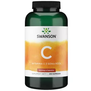 Swanson Witamina C1000 + dzika róża 250 kaps