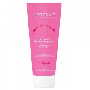 4organic Naturalny żel pod prysznic Pink Fruits 200ml