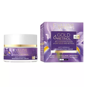 Eveline Cosmetics Gold & Retinol przeciwzmarszczkowy krem regenerujący 40+ 50ml
