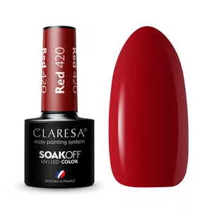 Claresa, Lakier hybrydowy, RED 420, 5g