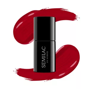 Semilac lakier hybrydowy 027 Intense Red, 7ml