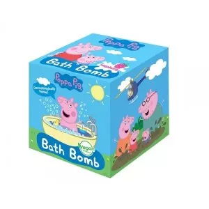 Peppa Pig Musująca kula do kąpieli dla dzieci z olejkiem awokado i pestek winogron, malina, 165g