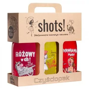 LaQ, Shots! Czyściopak, zestaw żeli pod prysznic dla kobiet