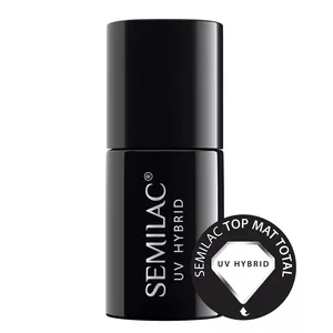 Semilac, Top Mat Total, matowy top coat hybrydowy, 7ml