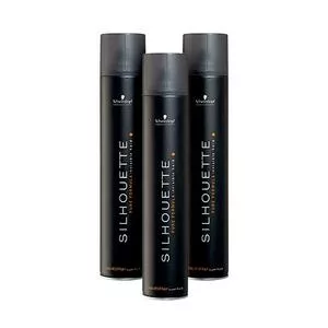 Schwarzkopf Silhouette, bardzo mocno utrwalający lakier do włosów, wielopak, 3x500ml