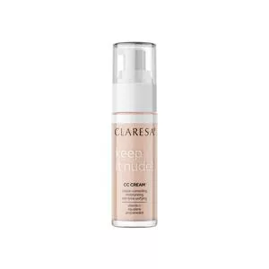 Claresa, Nawilżający krem-podkład wyrównujący koloryt cery KEEP IT NUDE! 102 WARM MEDIUM