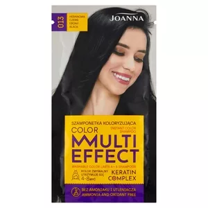 Joanna Multi Effect color Szamponetka koloryzująca hebanowa czerń 013 35 g