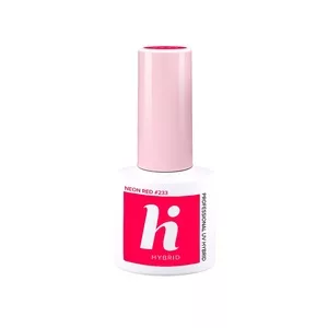 hi hybrid, lakier hybrydowy, 5ml, #233 Neon Red