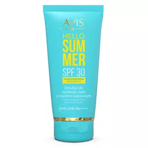 Apis Hello Summer, emulsja do opalania ciała z masłem kakaowym, SPF 30, 200ml