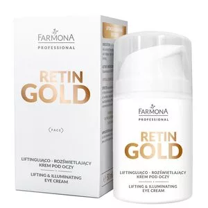 Farmona Professional Retin Gold, Liftingująco-rozświetlający krem pod oczy, 50ml