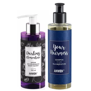 Anwen, zestaw przeciwłupieżowy, szampon + serum, wcierka