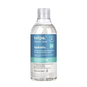 Tołpa Dermo Face Hydrativ, hialuronowy płyn micelarny do mycia twarzy i oczu, 400ml