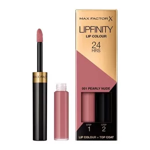 Max Factor Lipfinity Lip Colour dwufazowa pomadka w płynie o długotrwałym efekcie 01 Pearly Nude