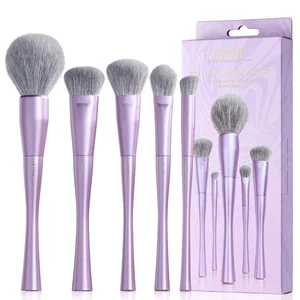 Jessup Luxury Purple Face Makeup Brush zestaw pędzli T514 5szt.