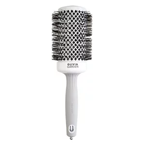 Olivia Garden Expert Blowout Shine, szczotka do modelowania i suszenia włosów, White&Grey 55mm