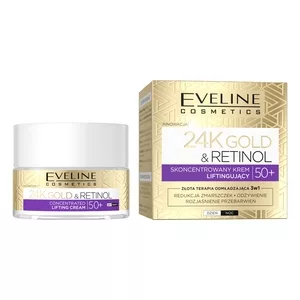 Eveline Gold & Ceramidy 50+, liftingujący krem do twarzy, 50ml