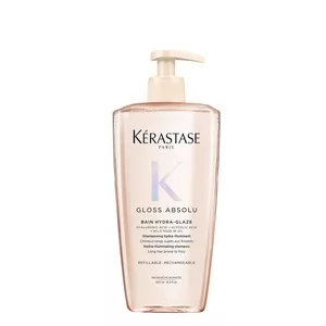 Kerastase Gloss Absolu Hydra Glaze, kąpiel, szampon nawilżająco-nabłyszczający do włosów puszących się, 500ml