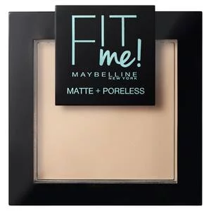 Maybelline New York Fit Me! Matte Poreless Pressed Powder, puder prasowany 105 Natural Ivory, 9g
