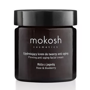 Mokosh, ujędrniający krem do twarzy anti-aging, róża z jagodą, 60ml