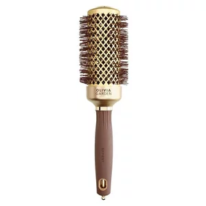 Olivia Garden Expert Blowout Shine, szczotka do modelowania włosów, Wavy Bristles Gold&Brown 45mm