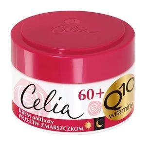 Celia Q10 Witaminy krem półtłusty przeciw zmarszczkom z kolagenem na dzień i noc 60+ 50ml