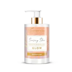 Bielenda Professional Is Sensory Skin, rozświetlający krem do dłoni i ciała, glow, 300ml