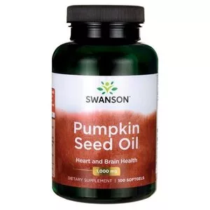 Swanson Olej z pestek dyni 1000mg 100 żelek