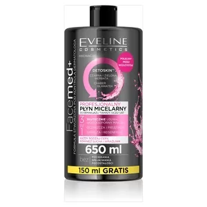 Eveline Facemed+, profesjonalny płyn micelarny 3w1, 650ml