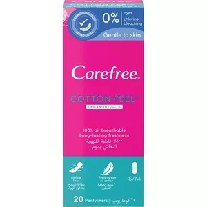 Carefree Cotton Feel Normal wkładki higieniczne nieperfumowane 20szt