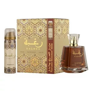 Lattafa Raghba zestaw woda perfumowana spray 100ml + dezodorant spray 50ml (U)