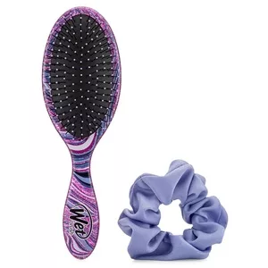 Wet Brush Swirl Style Set, zestaw szczotki + gumka do włosów